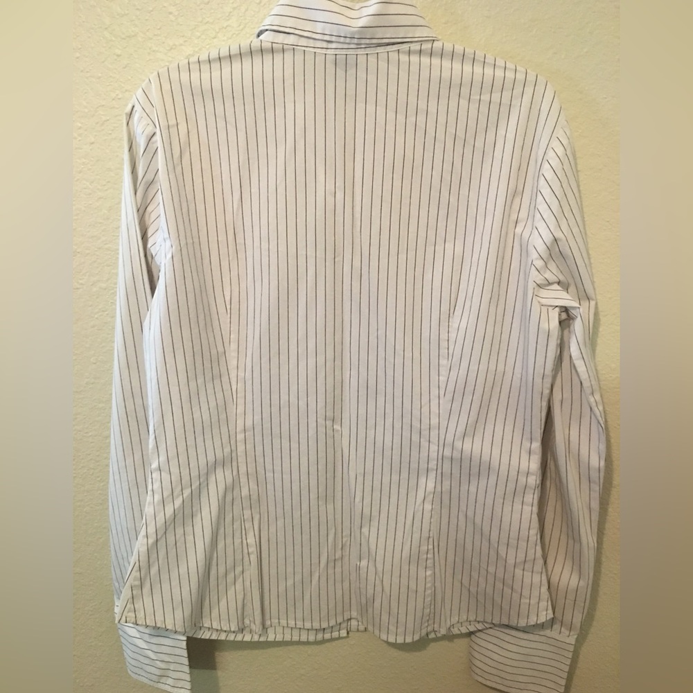 Fitted Long Sleeve Button Down Blouse - image 3